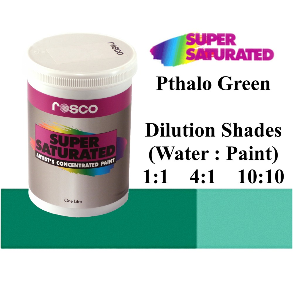 1l Rosco Super Saturated Pthalo Green Paint